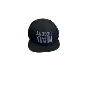 MAD DECENT Raised embroidery Black Cap FlexFit Yupoong Hat Snapbacks .